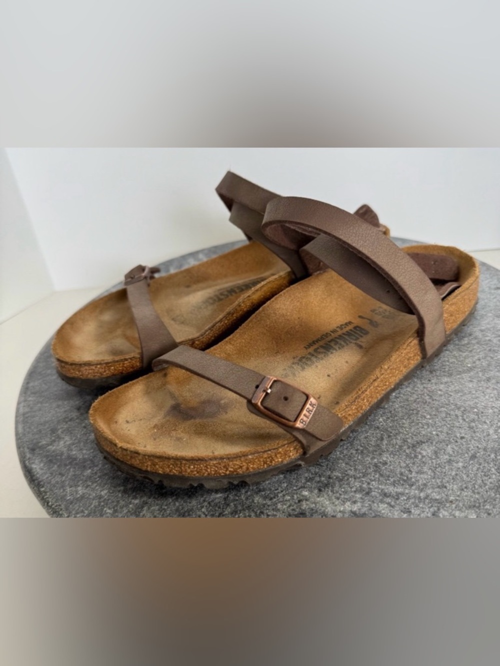 Birkenstock Brown Strappy Cork Footbed Sandals